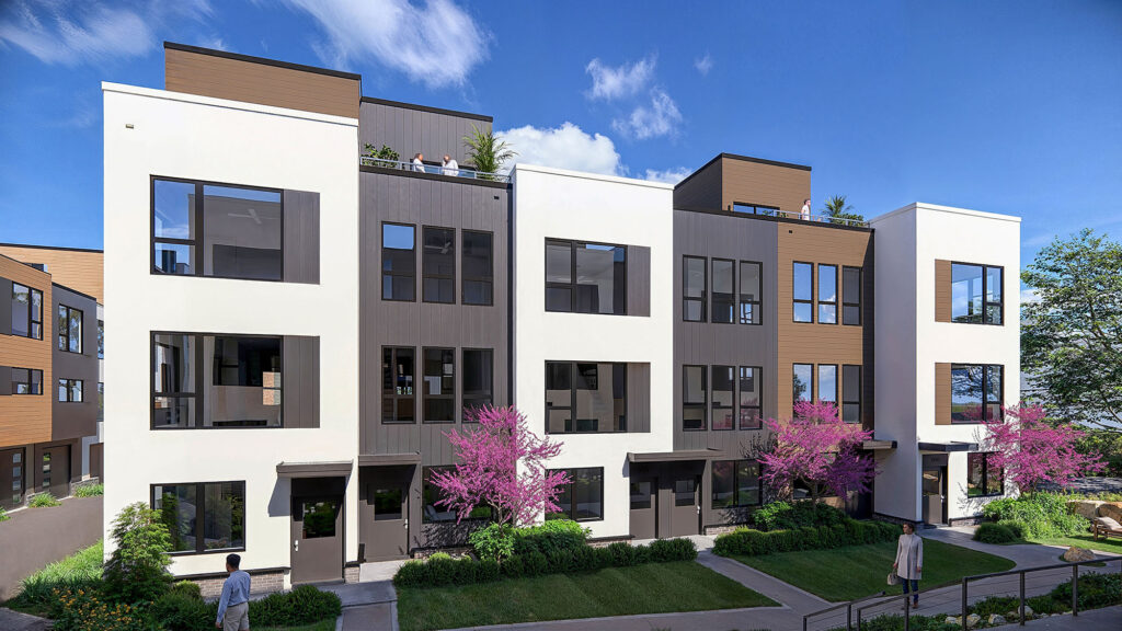phase 3 exterior at manchester square townhomes